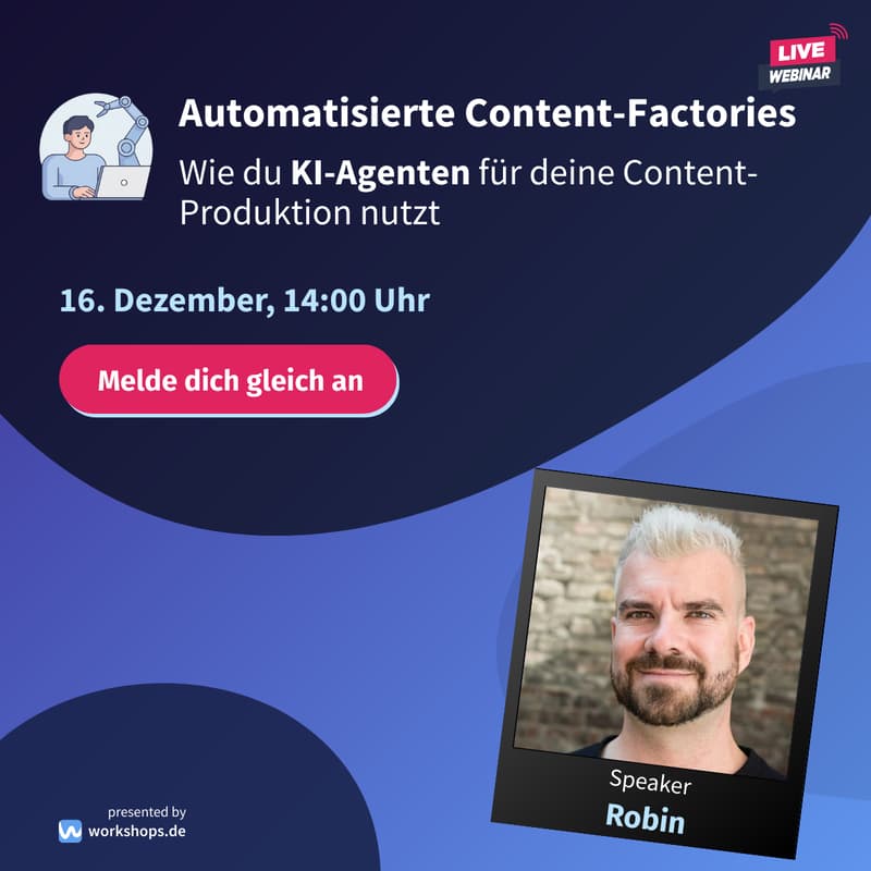 Cover Image for Automatisierte Content-Factories: Wie du KI-Agenten für deine Content-Produktion nutzt