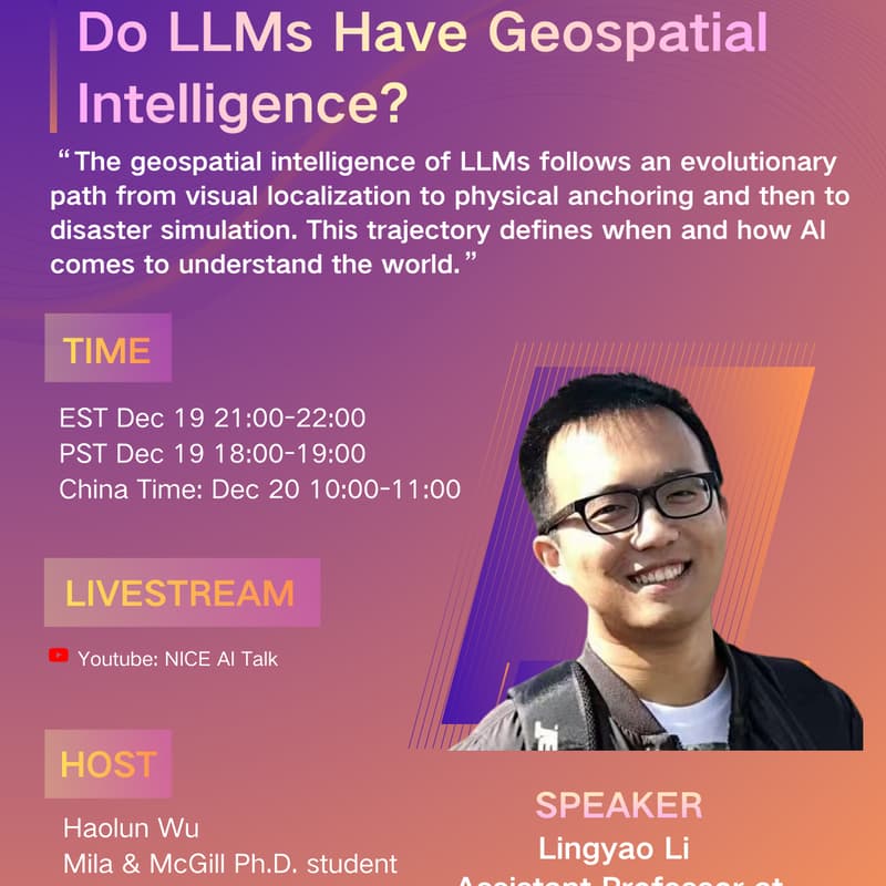 Cover Image for Do LLMs Have Geospatial Intelligence? Exploring Their Abilities in Localization, Hazard Reasoning, and Event Simulation