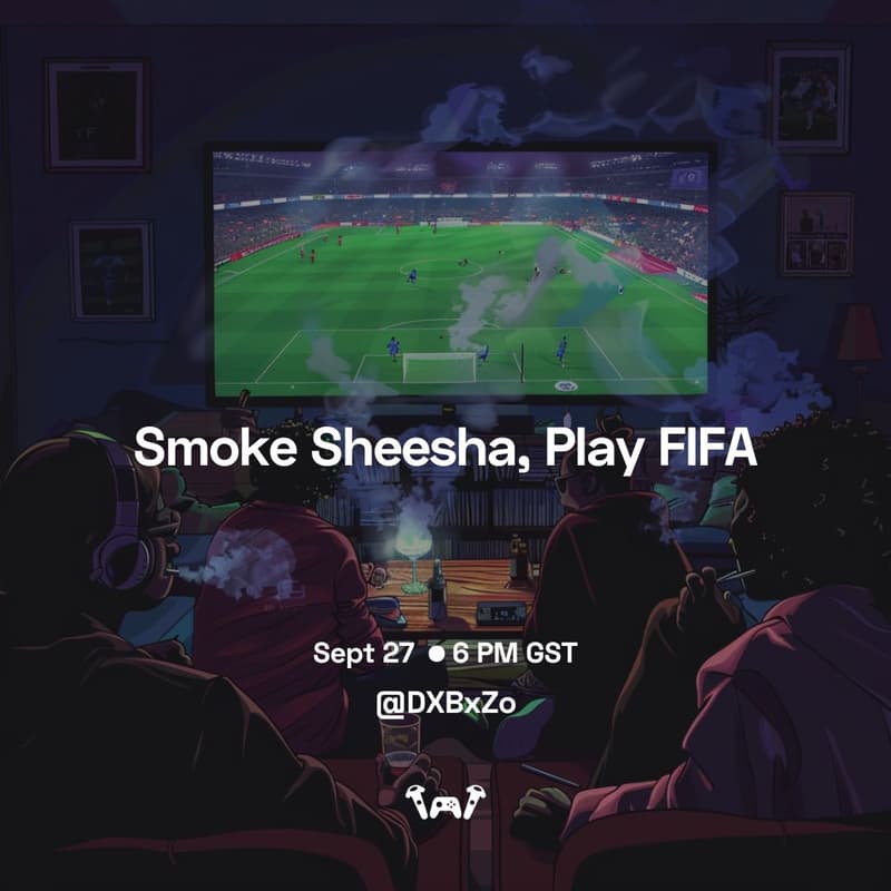 Cover Image for Smoke Sheesha, Play FIFA