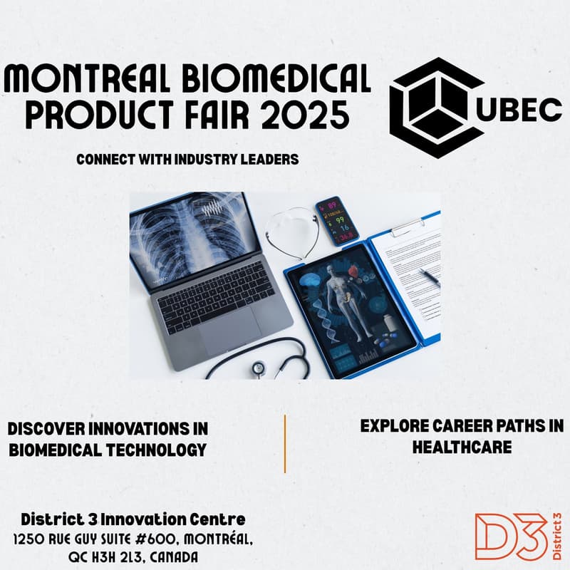 Cover Image for Montreal Biomedical Product Fair by CUBEC