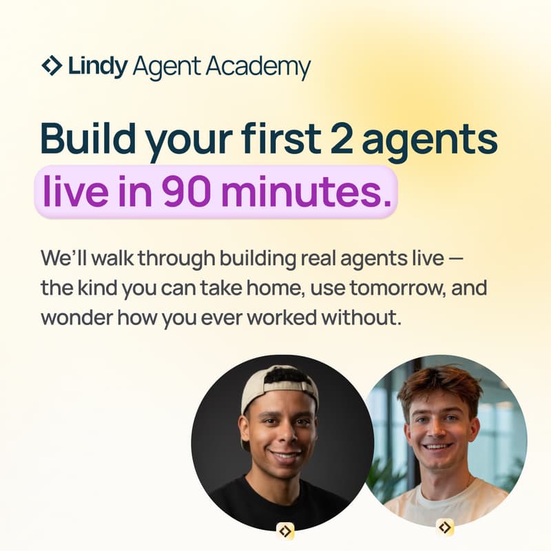 Cover Image for Agent Academy LIVE: Build your first 2 AI Agents in 90 min ⚡