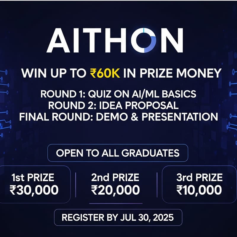 Cover Image for AITHON - An AI Based hackathon