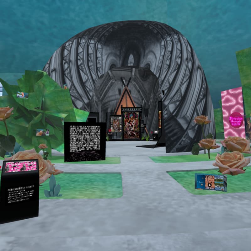 Cover Image for LOCUST LATE @ The DiLL: Create Animated Installation Art in the Spatial Internet by Ariel Baron-Robbins. Performance by Richard Moreno.