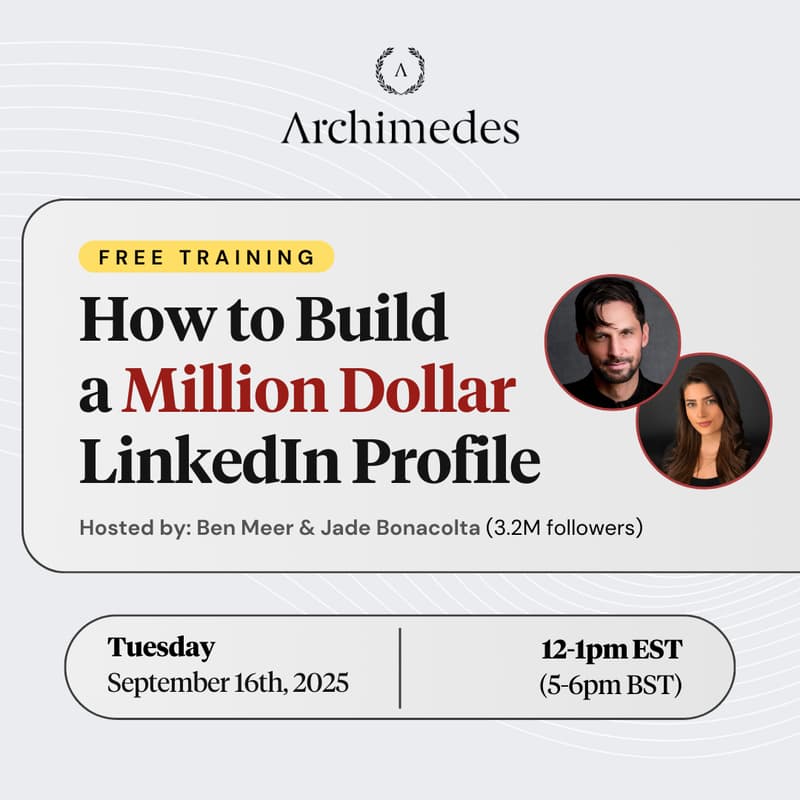 Cover Image for How to Build a Million-Dollar LinkedIn Profile [Free Training]