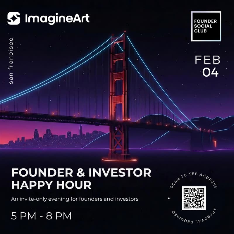 Cover Image for Founder & Investor Happy Hour with ImagineArt