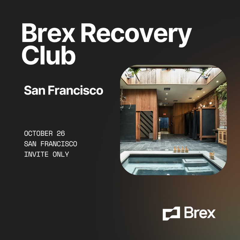 Cover Image for Brex Recovery Club SF 💆