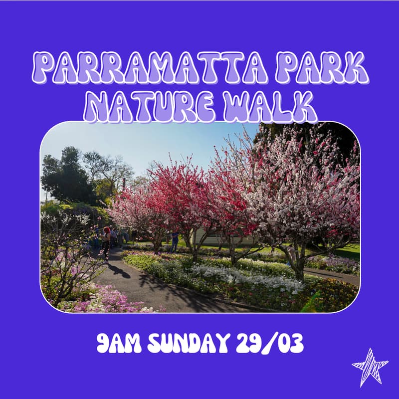 Cover Image for 29/03 - She Walk Parramatta Park Wistaria Gardens end café