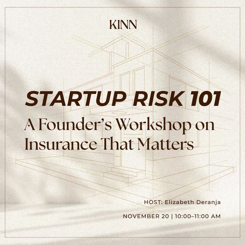 Cover Image for Startup Risk 101: A Founder’s Workshop on Insurance That Matters