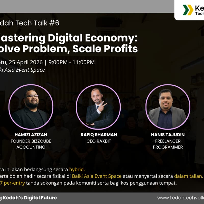 Cover Image for Kedah Tech Talk #6