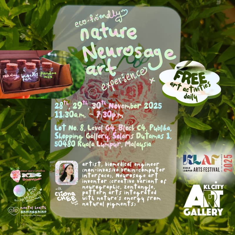 Cover Image for nature Neurosage art: an eco-friendly experience in KLAF 2025 @ KL City Art Gallery