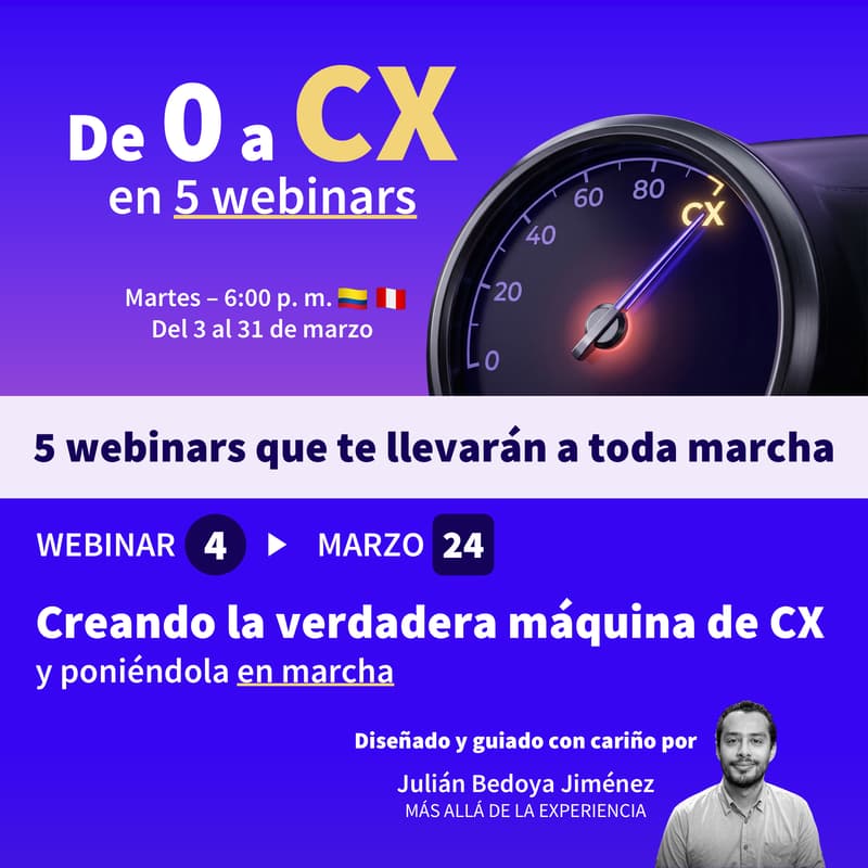 Cover Image for De 0 a CX: Creando la verdadera máquina de CX y poniéndola en marcha