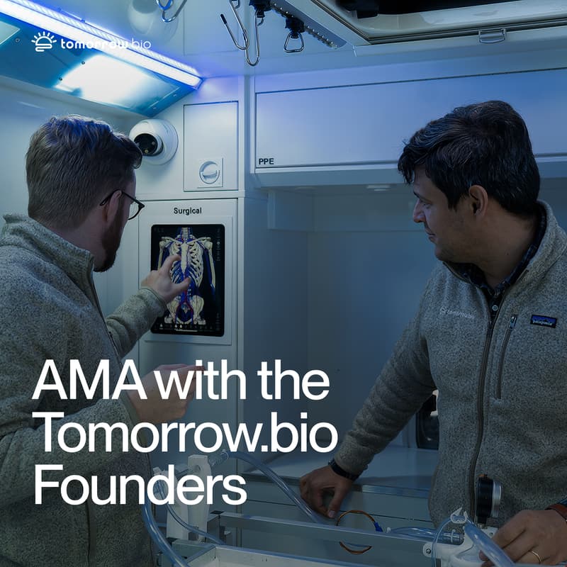 Cover Image for Live AMA with the Tomorrow.bio Founders