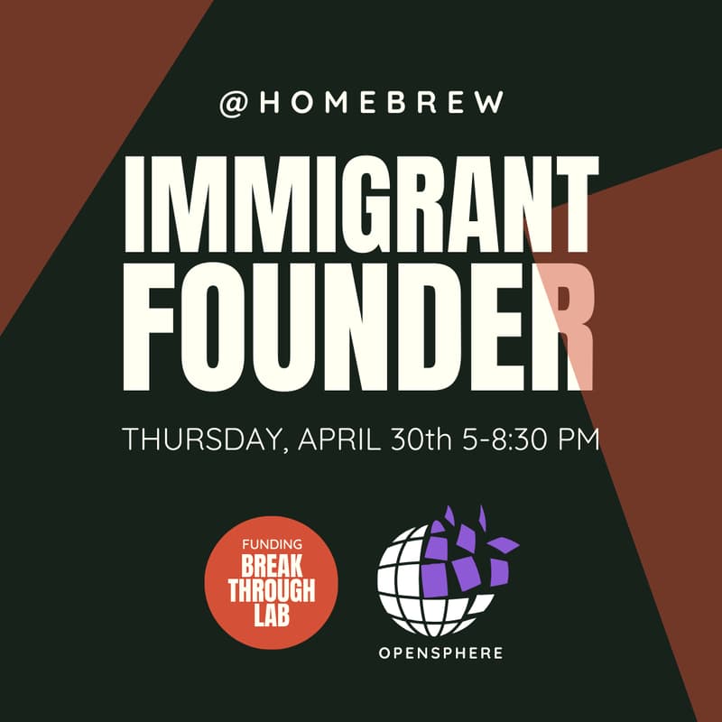Cover Image for Immigrant Founders: Pitch Night + Networking (Poshmark Founder Manish Chandra)