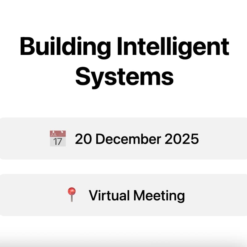 Cover Image for Building Intelligent Systems: A Deep-Dive Session with Pavan Kumar