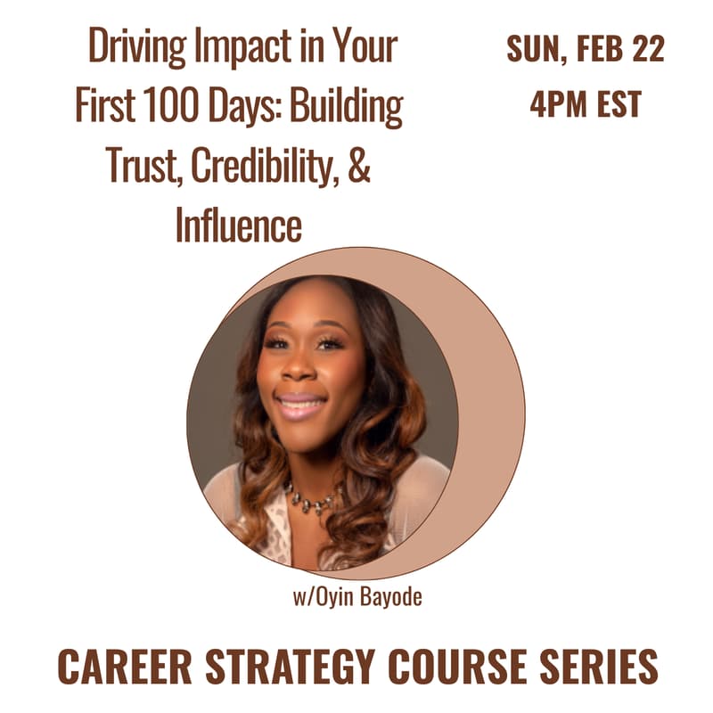 Cover Image for Driving Impact in Your First 100 Days