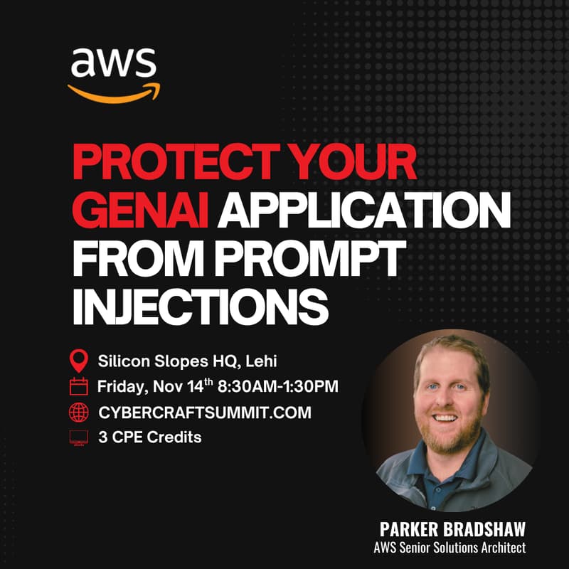 Cover Image for CyberCraft Summit AWS Workshop: Protect Your GenAI Application From Prompt Injections