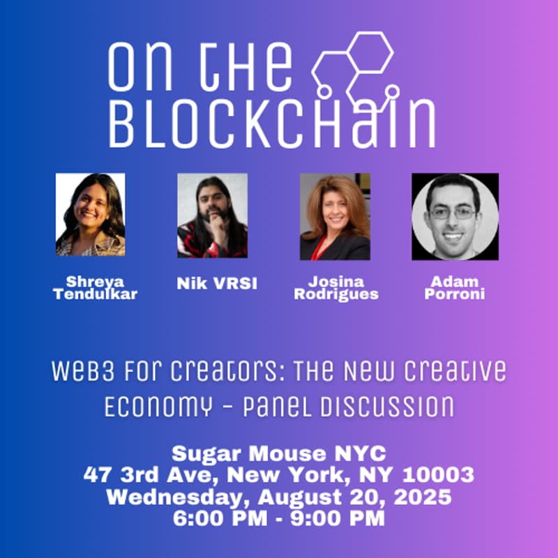 Cover Image for On the Blockchain: Monthly Networking Mixer for Onchain Innovators and Coders