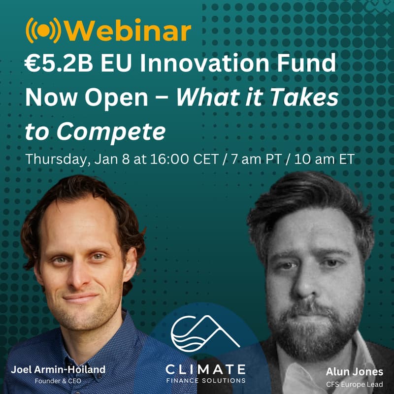 Cover Image for €5.2B EU Innovation Fund Now Open – What it Takes to Compete