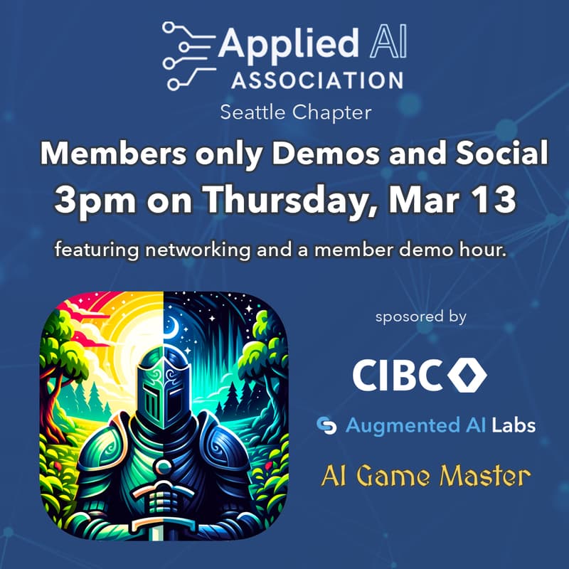 Cover Image for AAIA Seattle Members Only Demo Hour at AI House