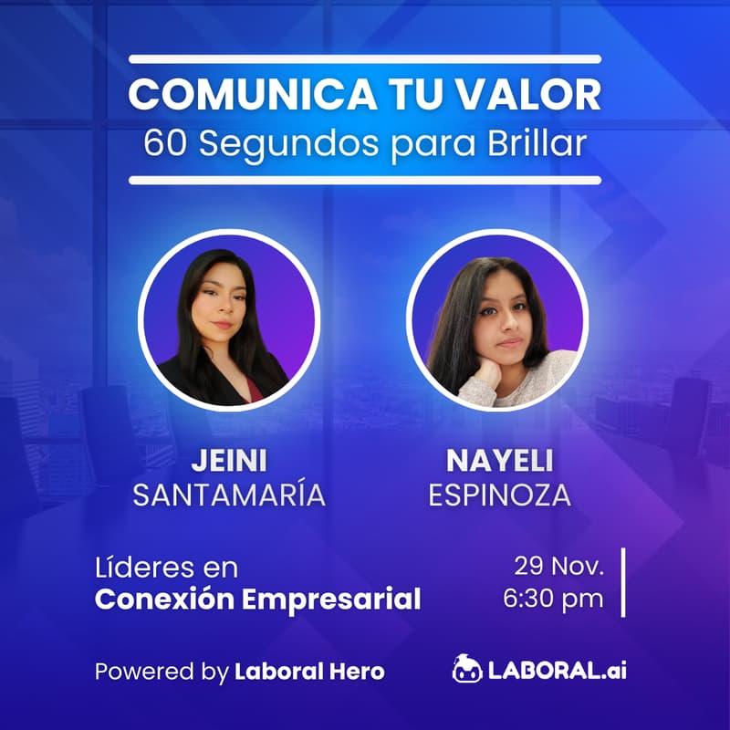 Cover Image for Comunica tu Valor: 60seg para Brillar | Taller de Pitch Profesional