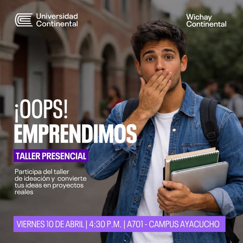 Cover Image for ¡OOPS! EMPRENDIMOS - Taller Presencial