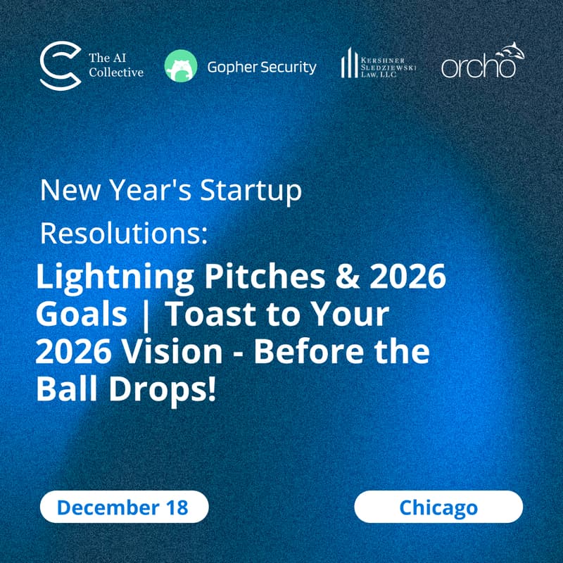 Cover Image for ππ New Year's Startup Resolutions: Lightning Pitches & 2026 Goals | Toast to Your 2026 Vision - Before the Ball Drops! π₯β¨