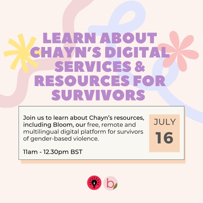 Cover Image for Learn about Chayn's services and resources for survivors of gender-based violence