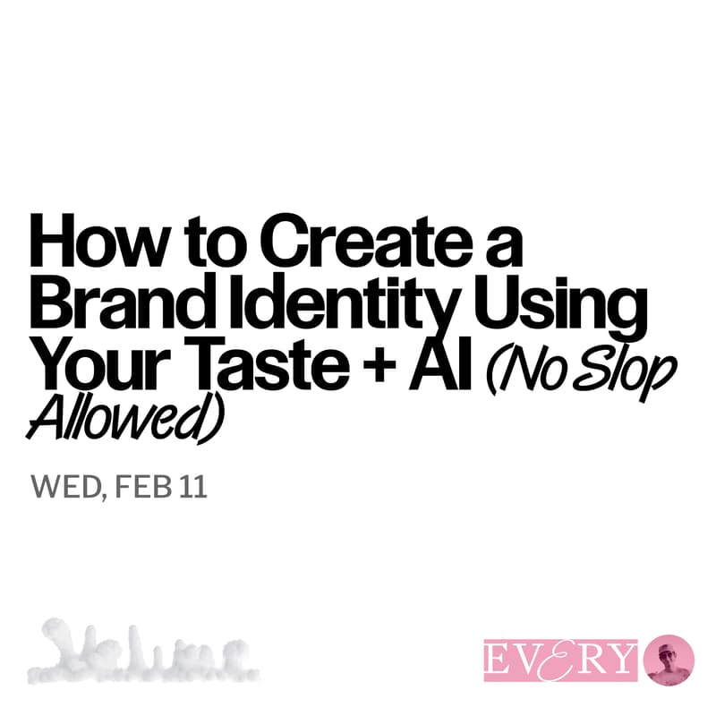 Cover Image for How to Create a Brand Identity Using Your Taste + AI (No Slop Allowed)