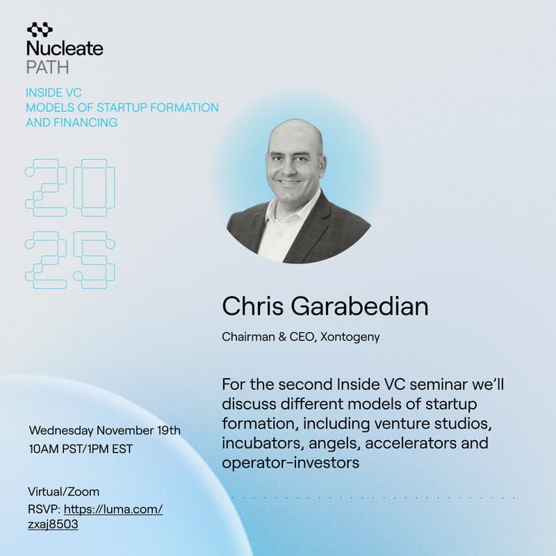 Cover Image for Inside VC Session 2: Models of Startup Formation & Financing with Chris Garabedian