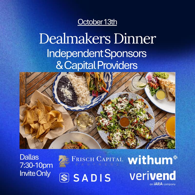Cover Image for Dealmakers Dinner- Dallas