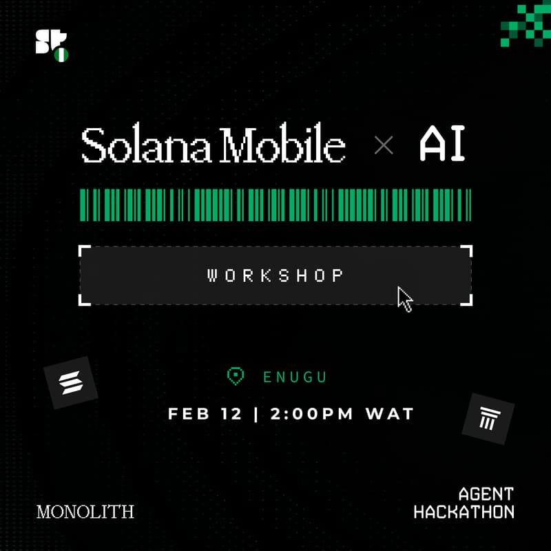 Cover Image for Solana AI Agents x Mobile Hackathon - Enugu.