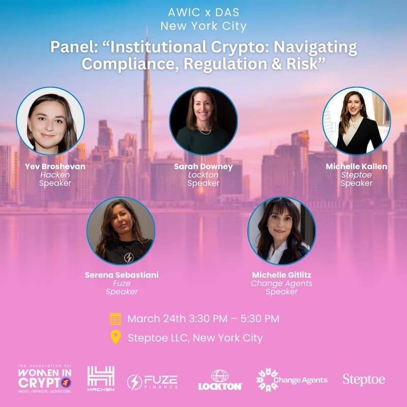 Cover Image for Institutional Crypto: Navigating Compliance, Regulation & Risk | AWIC NYC Panel