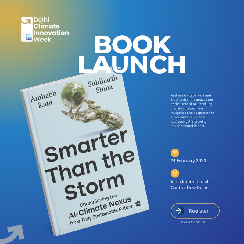 Cover Image for Book Launch: Smarter Than the Storm by Amitabh Kant & Siddharth Sinha
