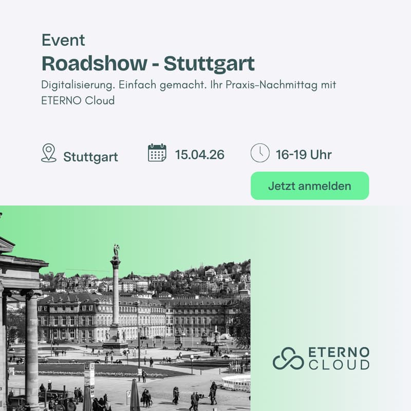 Cover Image for Digitalisierung. Einfach gemacht. Ihr Praxis-Nachmittag mit ETERNO Cloud in Stuttgart