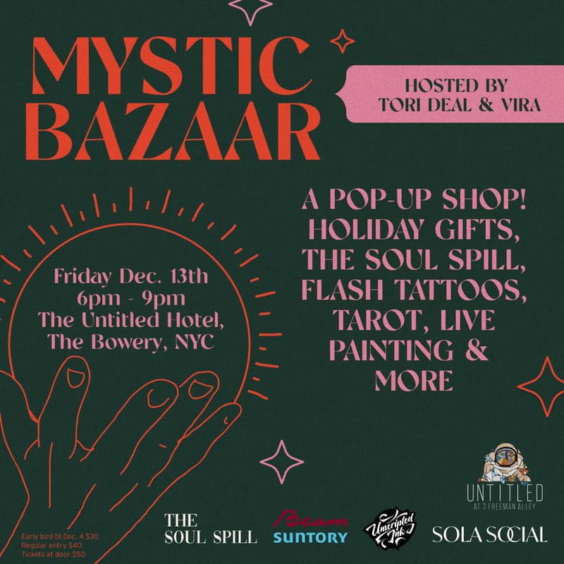 Cover Image for Mystic Bazaar: Holiday shopping, tattoos, tarot & more!