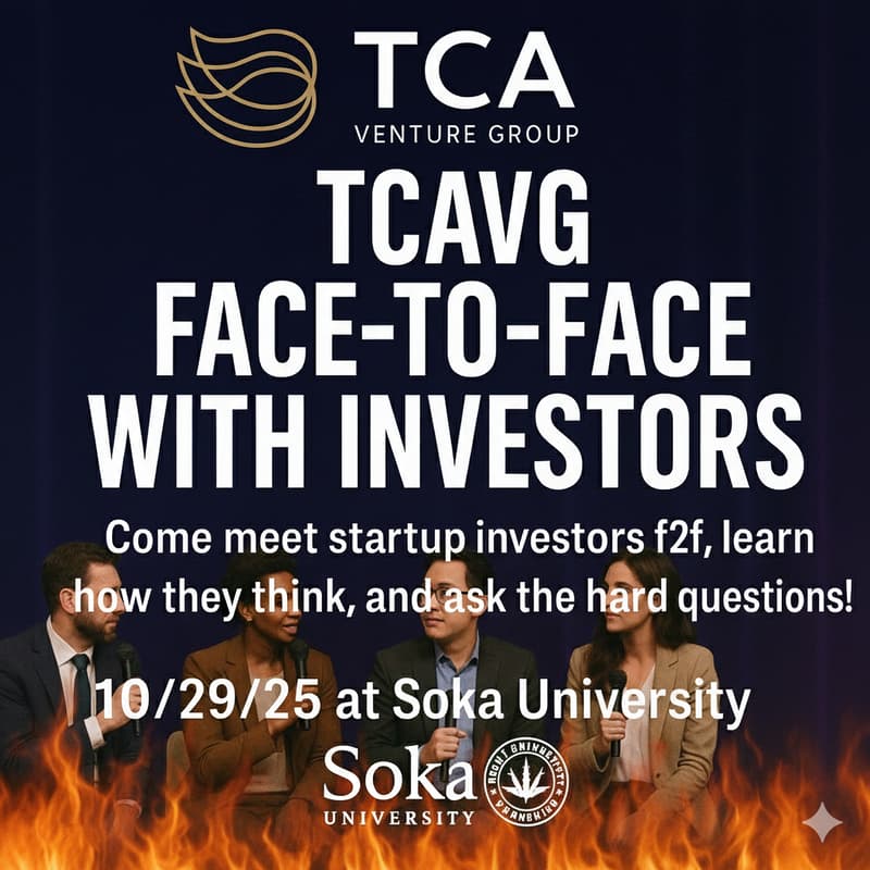 Cover Image for Face to Face with Investors - TCA Venture Group