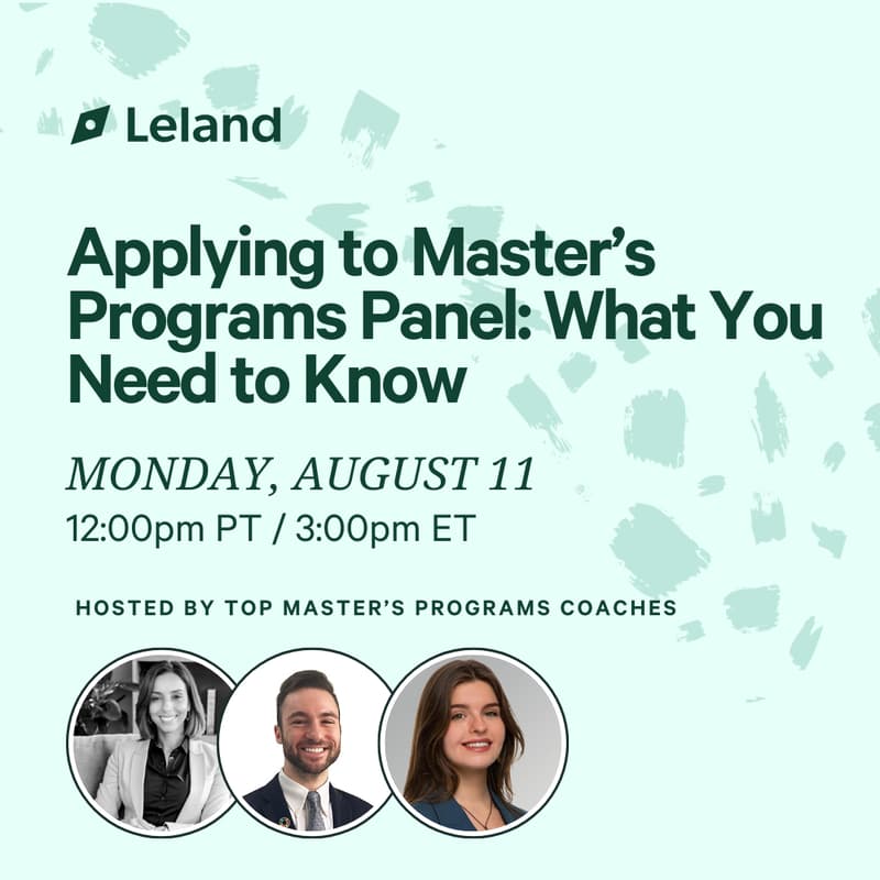 Cover Image for Applying to Master’s Programs Panel: What You Need to Know