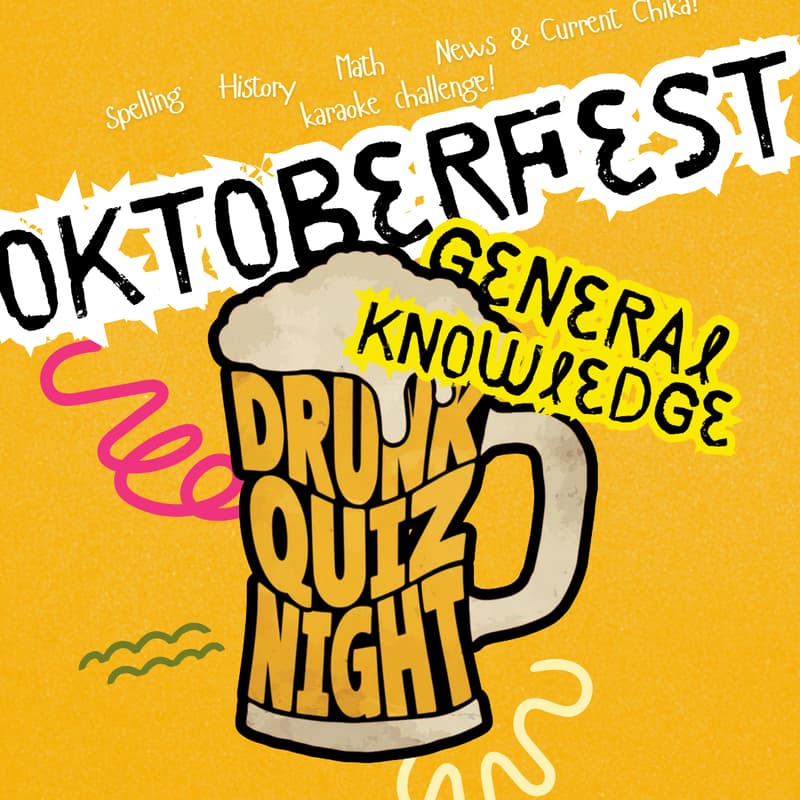 Cover Image for Drunk Quiz Night: General Knowledge (Friday, October 24 | 8PM)