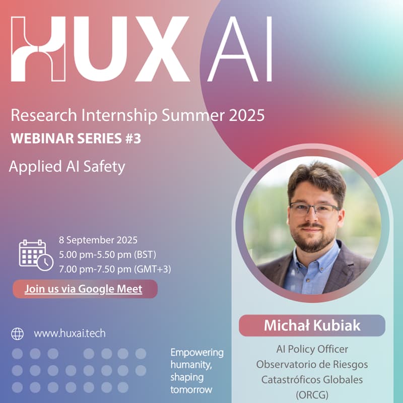 Cover Image for Applied AI Safety - HUX AI Webinar Series #3