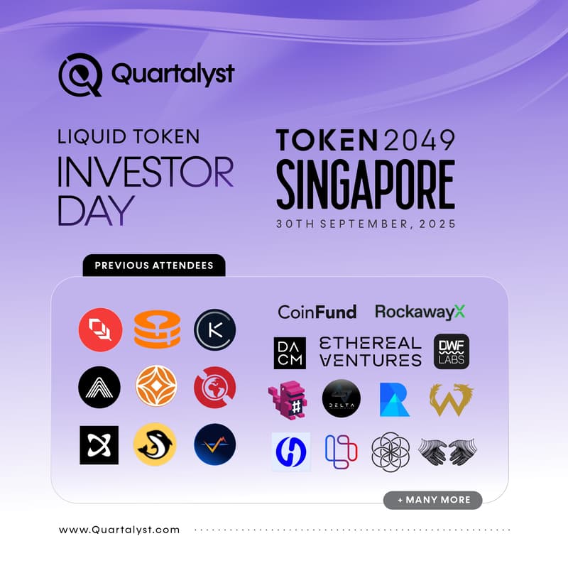 Cover Image for Quartalyst Token Investor Day @ Token 2049 Singapore