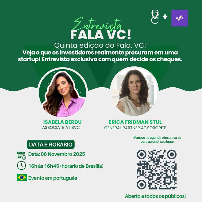Cover Image for 🎙️ Fala, VC! – Sexta edição | Entrevista com a Sororitê Venture