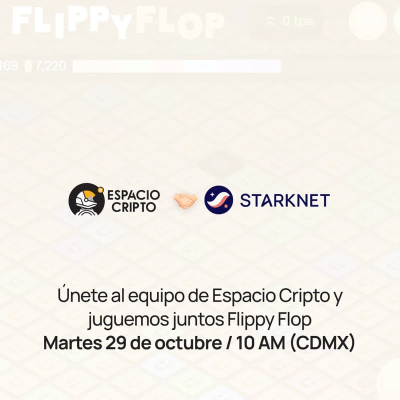 Cover Image for Flippyflop con Espacio Cripto y Starknet