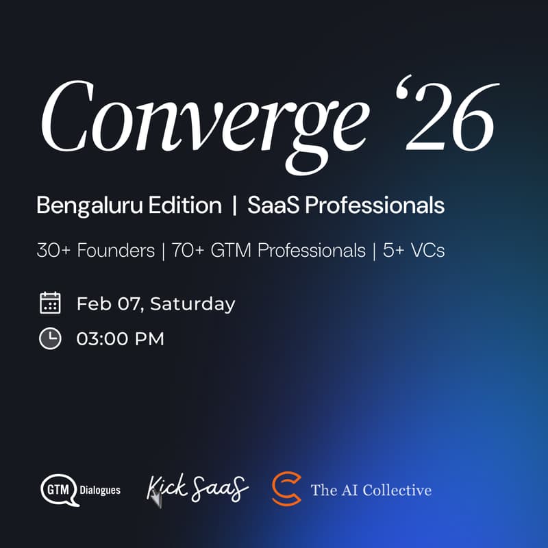 Cover Image for Converge 2026- Bengaluru Edition (For SaaS Professionals)