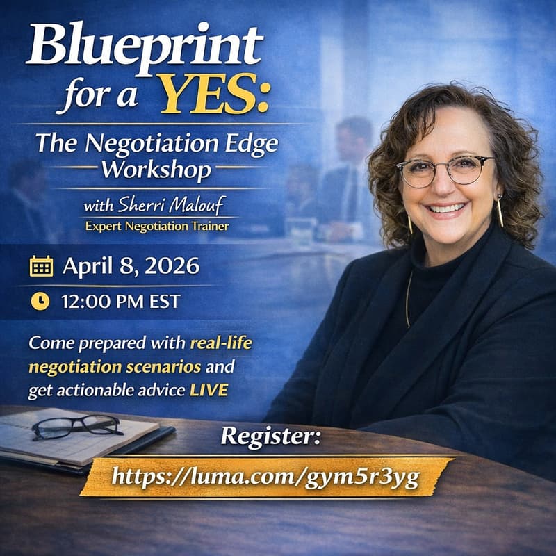 Cover Image for Blueprint for a Yes: The Negotiation Edge Workshop