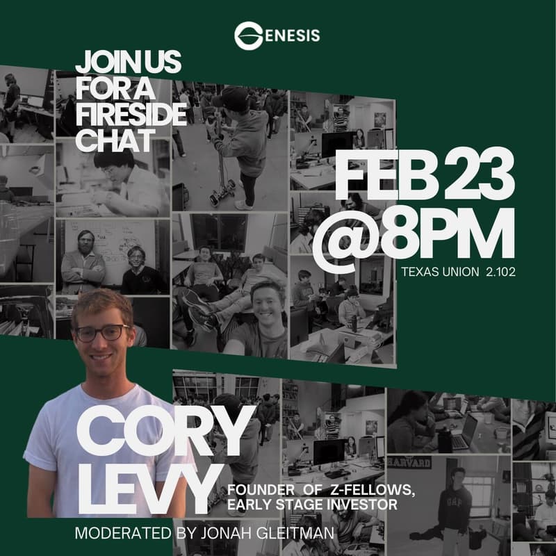 Cover Image for Fireside Chat with Cory Levy (Z Fellows)