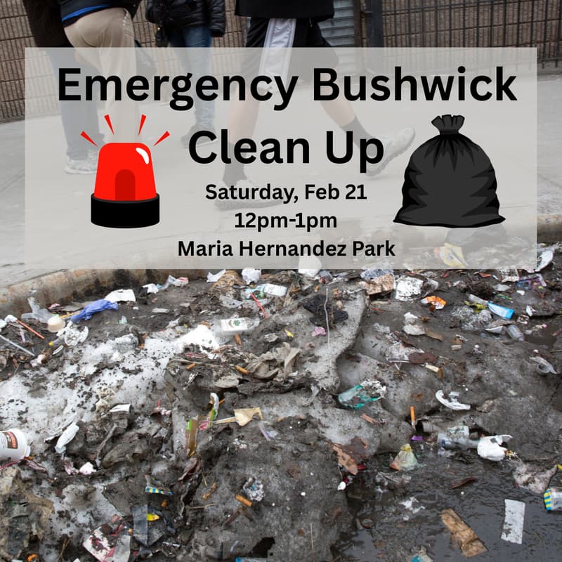 Cover Image for EMERGENCY BUSHWICK CLEAN UP!
