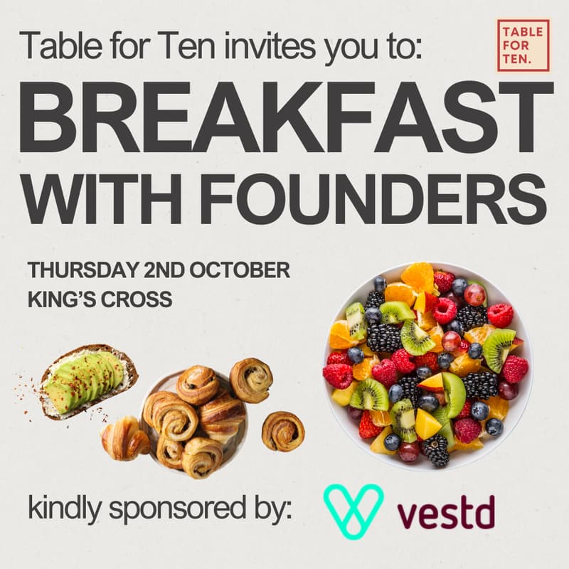 Cover Image for Table for Ten: Breakfast with Founders