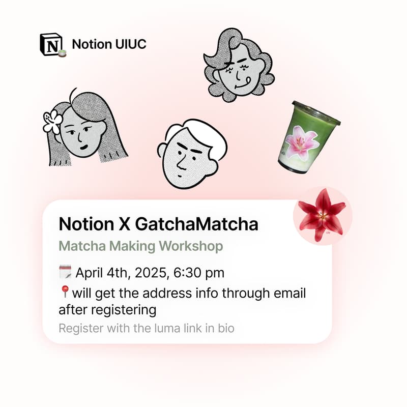 Cover Image for GatchaMatcha x Notion Workshop