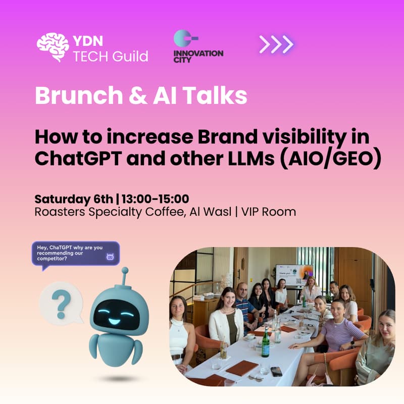 Cover Image for Brunch & AI Talks: How to increase Brand visibility in ChatGPT and other LLMs (AIO/GEO)