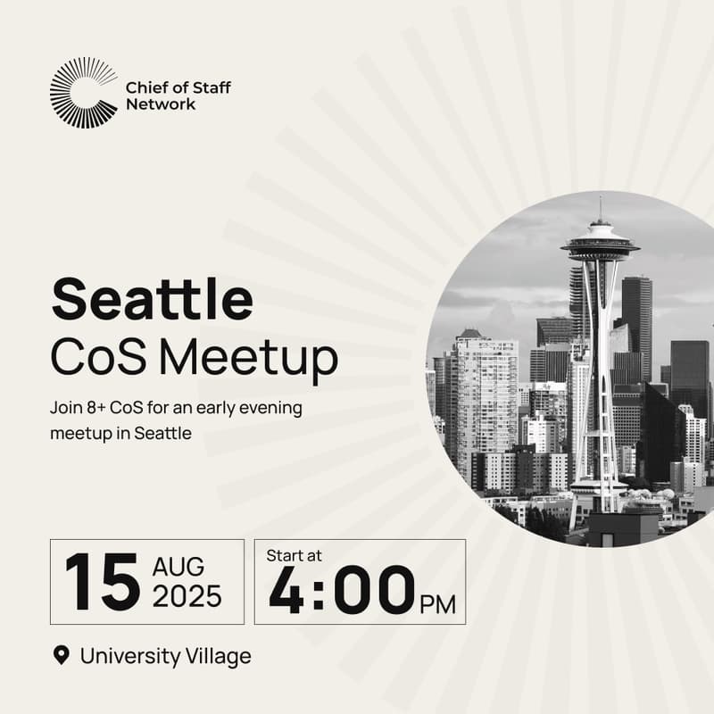 Cover Image for Seattle CoS Meetup (Fri Aug 15)